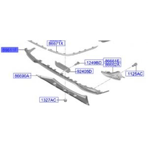 جلدة صدام خلفي سفلية