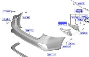 غطاء كشاف ضباب خلفي