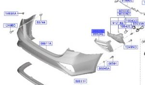 غطاء كشاف ضباب خلفي