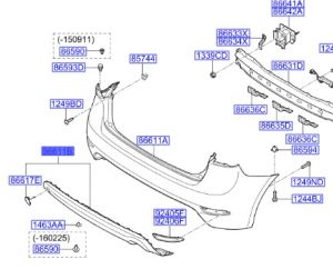 جلدة صدام خلفي وسط