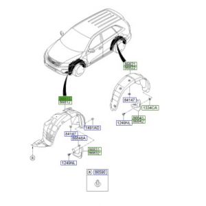 بطانة رفرف أمامي يسار