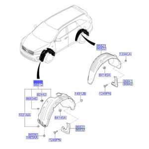 بطانة رفرف أمامي يسار