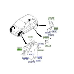 بطانة رفرف أمامي يسار