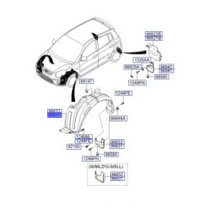 بطانة رفرف أمامي يسار