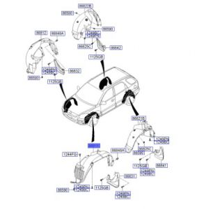 بطانة رفرف أمامي يسار