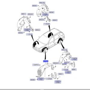 بطانة رفرف أمامي يسار
