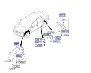 بطانة رفرف أمامي يسار