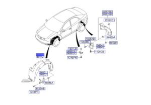 بطانة رفرف أمامي يسار