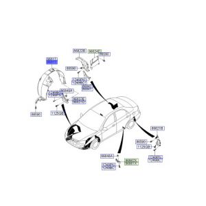بطانة رفرف أمامي يسار