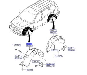 بطانة رفرف أمامي يسار
