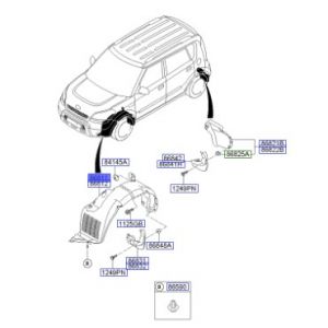 بطانة رفرف أمامي يسار