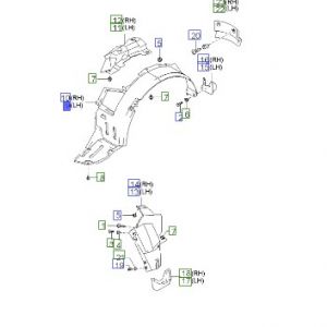 بطانة رفرف أمامي يسار