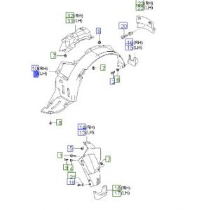 بطانة رفرف أمامي يسار