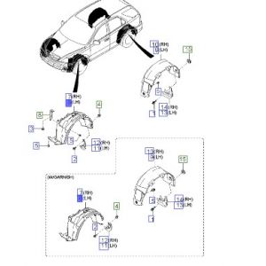 بطانة رفرف أمامي يسار
