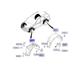 بطانة رفرف أمامي يسار