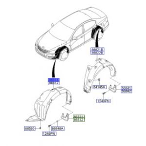 بطانة رفرف أمامي يسار