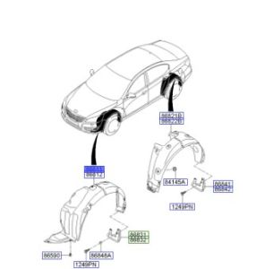 بطانة رفرف أمامي يسار