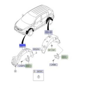 بطانة رفرف أمامي يسار