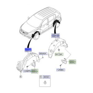 بطانة رفرف أمامي يسار