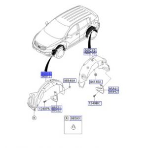 بطانة رفرف أمامي يسار