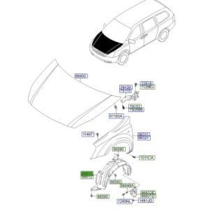 بطانة رفرف أمامي يسار