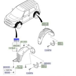 بطانة رفرف أمامي يسار