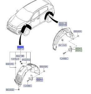 بطانة رفرف أمامي يسار