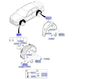 بطانة رفرف أمامي يسار