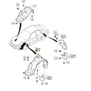 بطانة رفرف أمامي يسار
