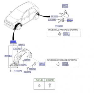 بطانة رفرف أمامي يسار