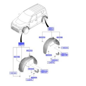 بطانة رفرف أمامي يسار