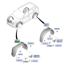 بطانة رفرف أمامي يسار