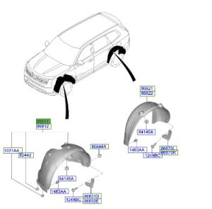 بطانة رفرف أمامي يسار