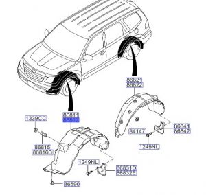 بطانة رفرف أمامي يمين