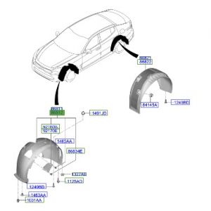 بطانة رفرف أمامي يمين