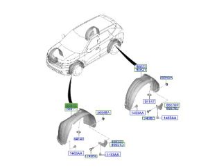 بطانة رفرف أمامي يمين
