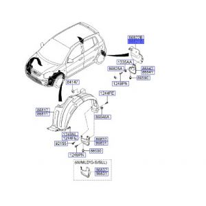 بطانة رفرف خلفي يسار