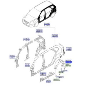 بطانة رفرف خلفي يسار