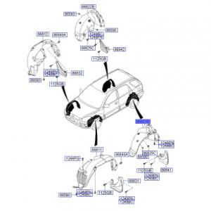 بطانة رفرف خلفي يسار