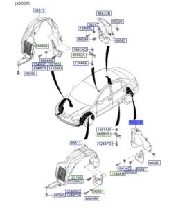 بطانة رفرف خلفي يسار