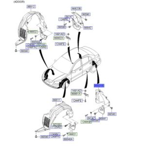 بطانة رفرف خلفي يسار