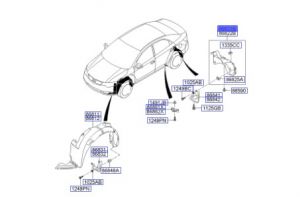 بطانة رفرف خلفي يسار