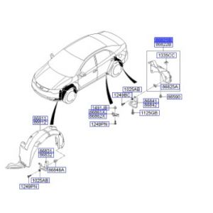 بطانة رفرف خلفي يسار