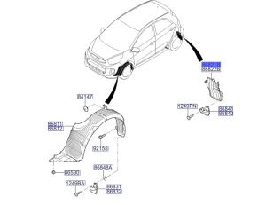 بطانة رفرف خلفي يسار