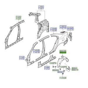 بطانة رفرف خلفي يسار