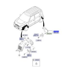 بطانة رفرف خلفي يسار