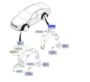 بطانة رفرف خلفي يسار