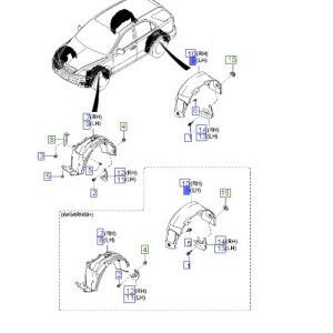 بطانة رفرف خلفي يسار