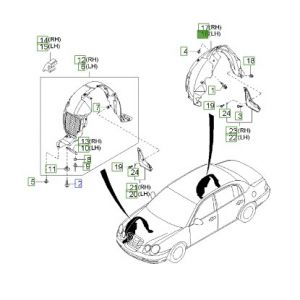 بطانة رفرف خلفي يسار