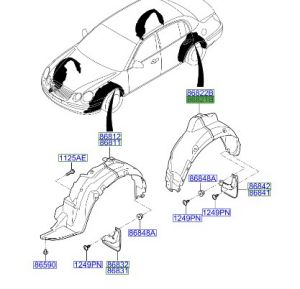 بطانة رفرف خلفي يسار